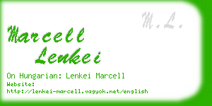 marcell lenkei business card